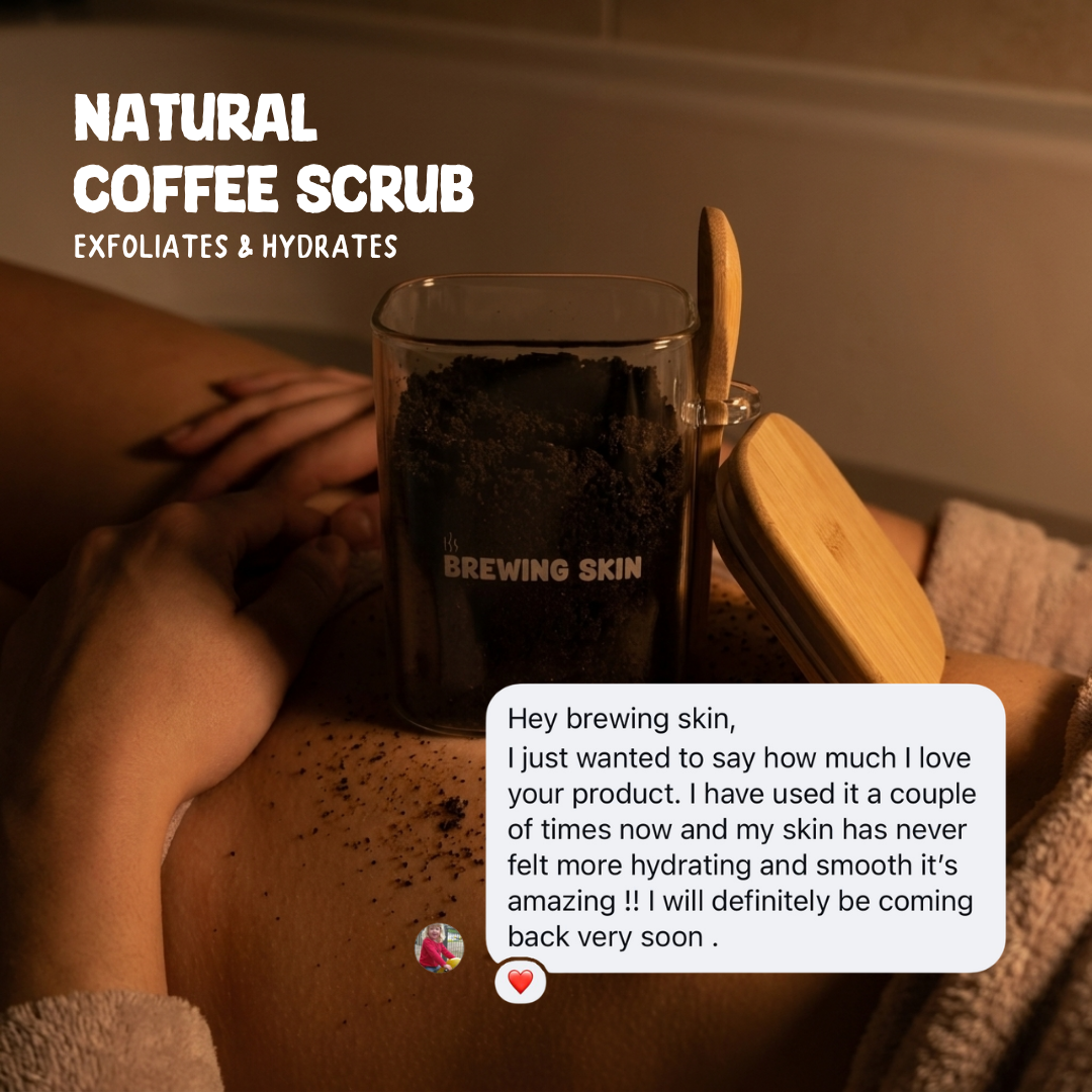 Brewing Skin Facebook ad: Real Customers. Real Words.