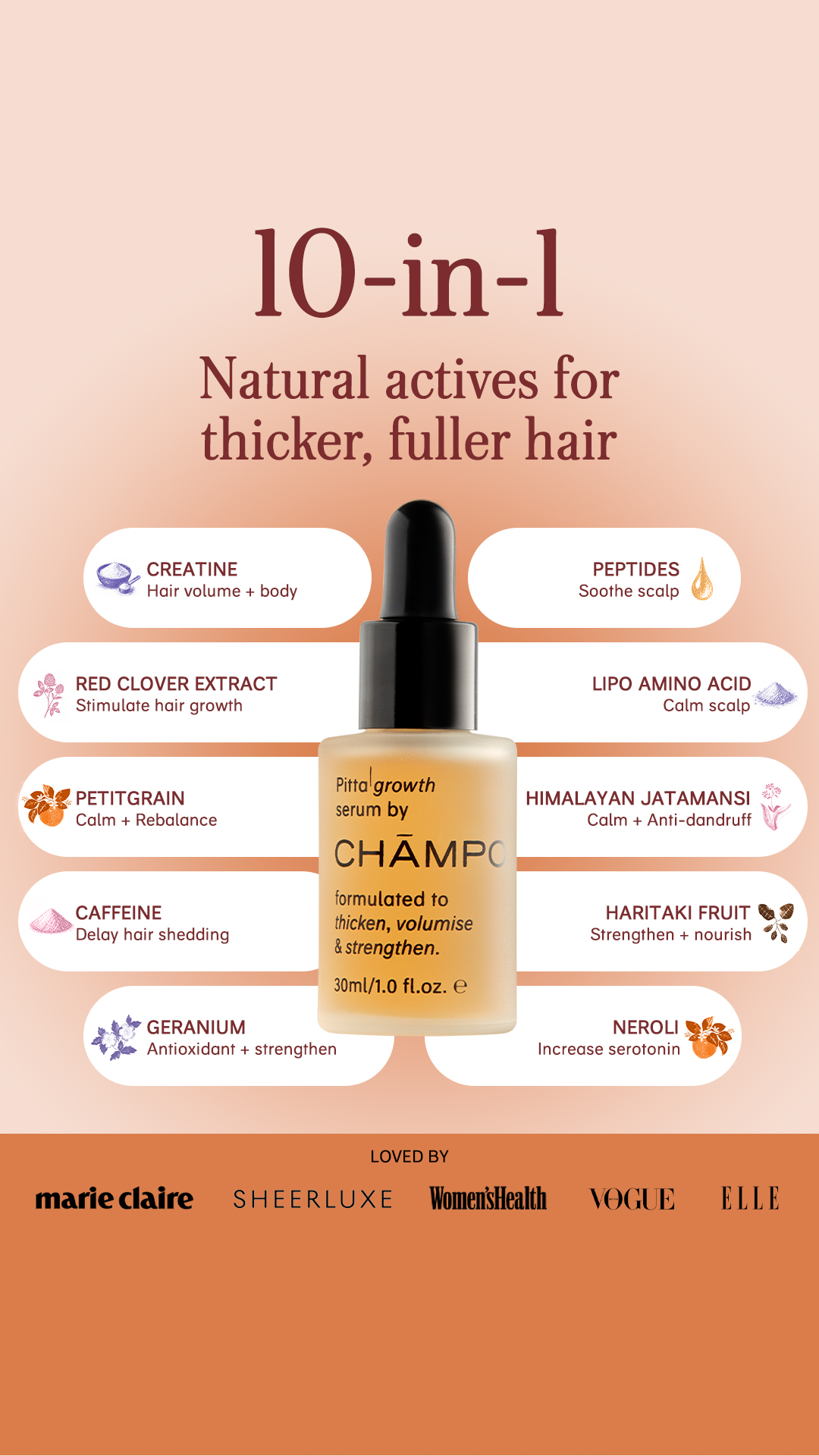 Chāmpo Haircare Facebook ad