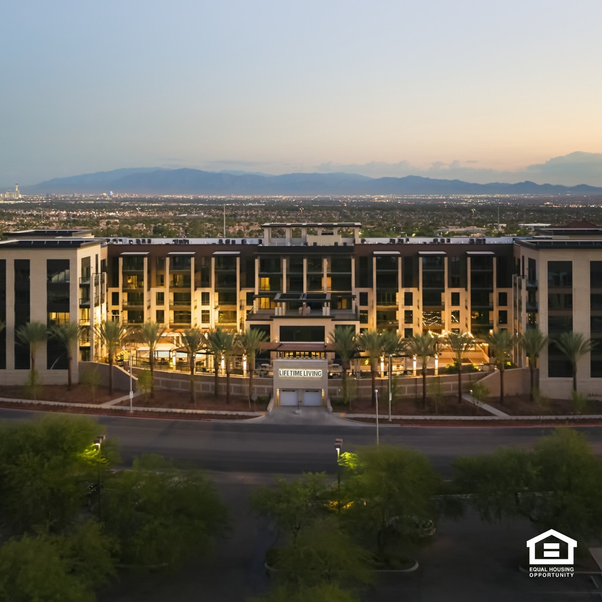 Life Time Living Green Valley Facebook ad: Now Leasing