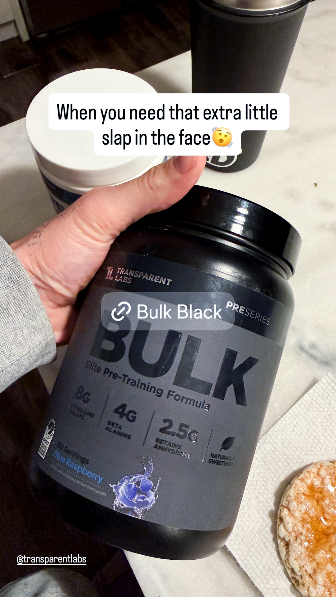 Transparent Labs Facebook ad