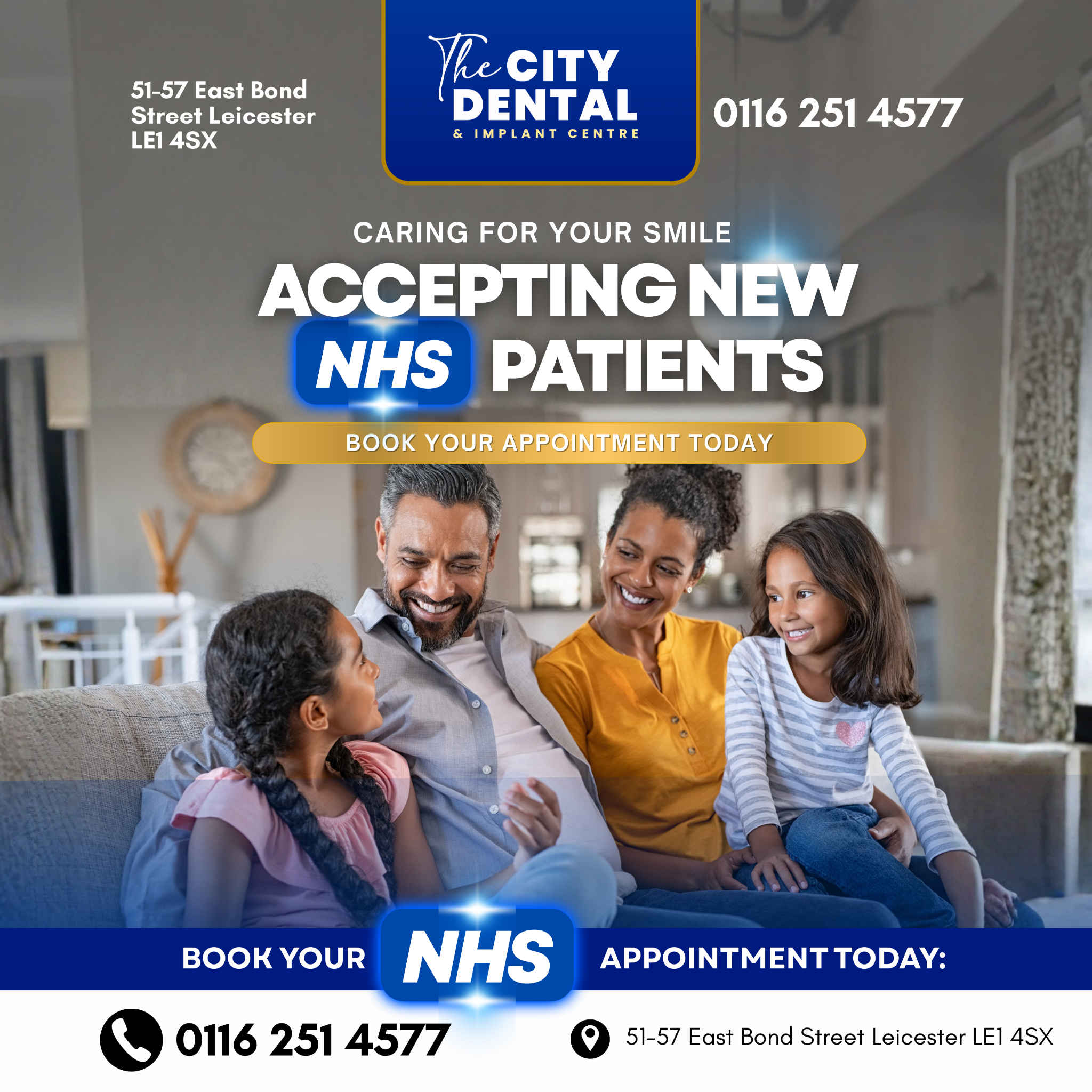 City Dental Practice Facebook ad: New NHS Dental Appointments