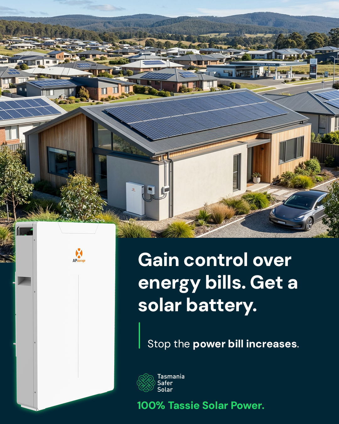 Tasmania Safer Solar Facebook ad