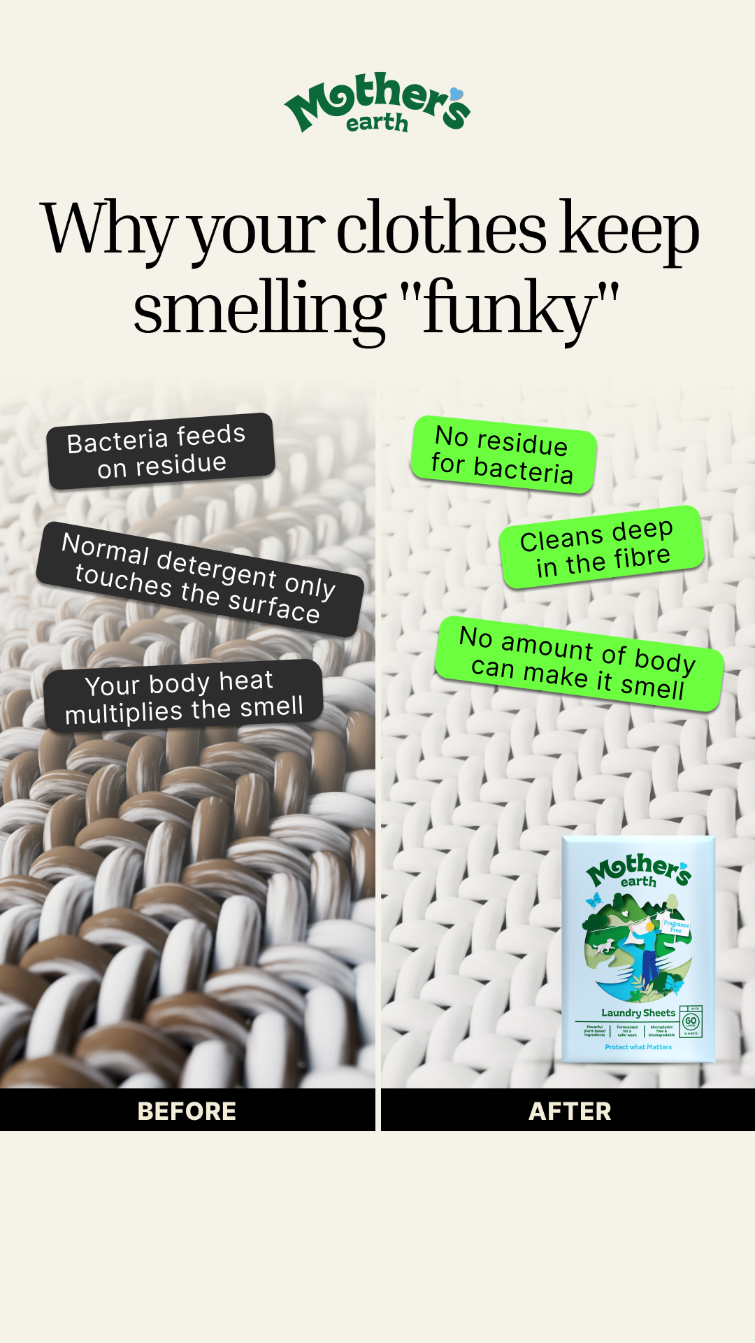 Mothers Earth Facebook ad