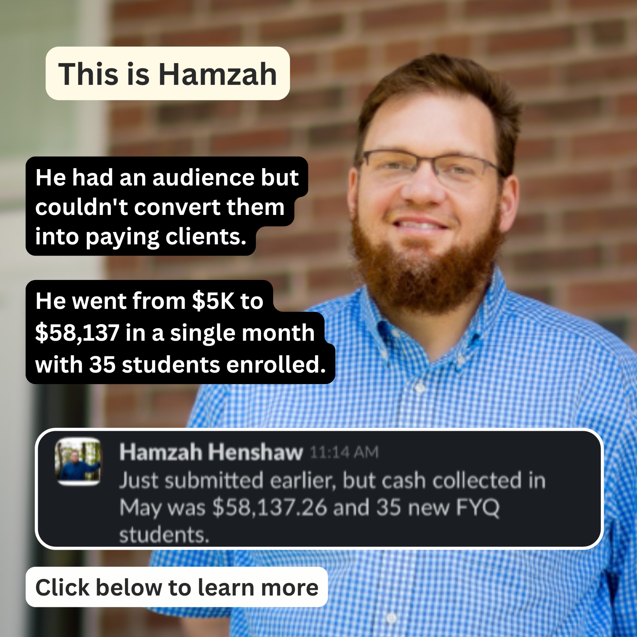 Zander Fryer Facebook ad: Stop Posting and Start Enrolling High-Value Clients