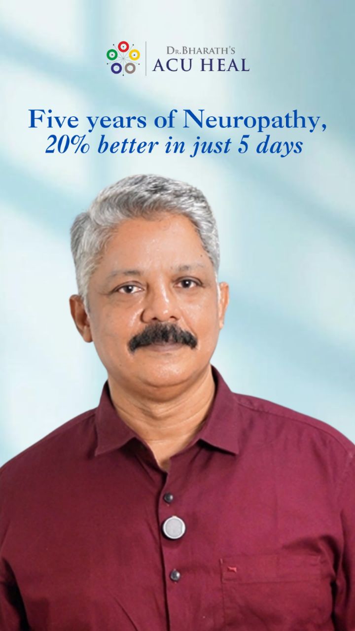 Dr. Bharath's Acu Heal Facebook ad: AcuHeal, Neuropathy Relief in Just 5 Days