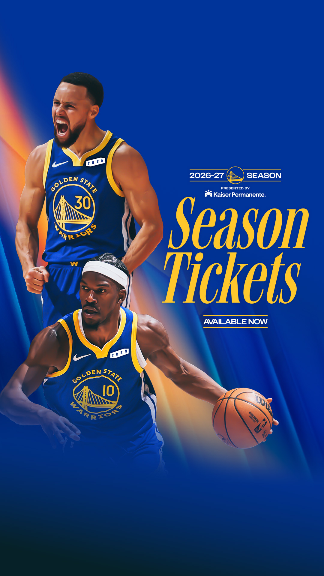 Golden State Warriors Facebook ad: Your Seat for the Entire Season