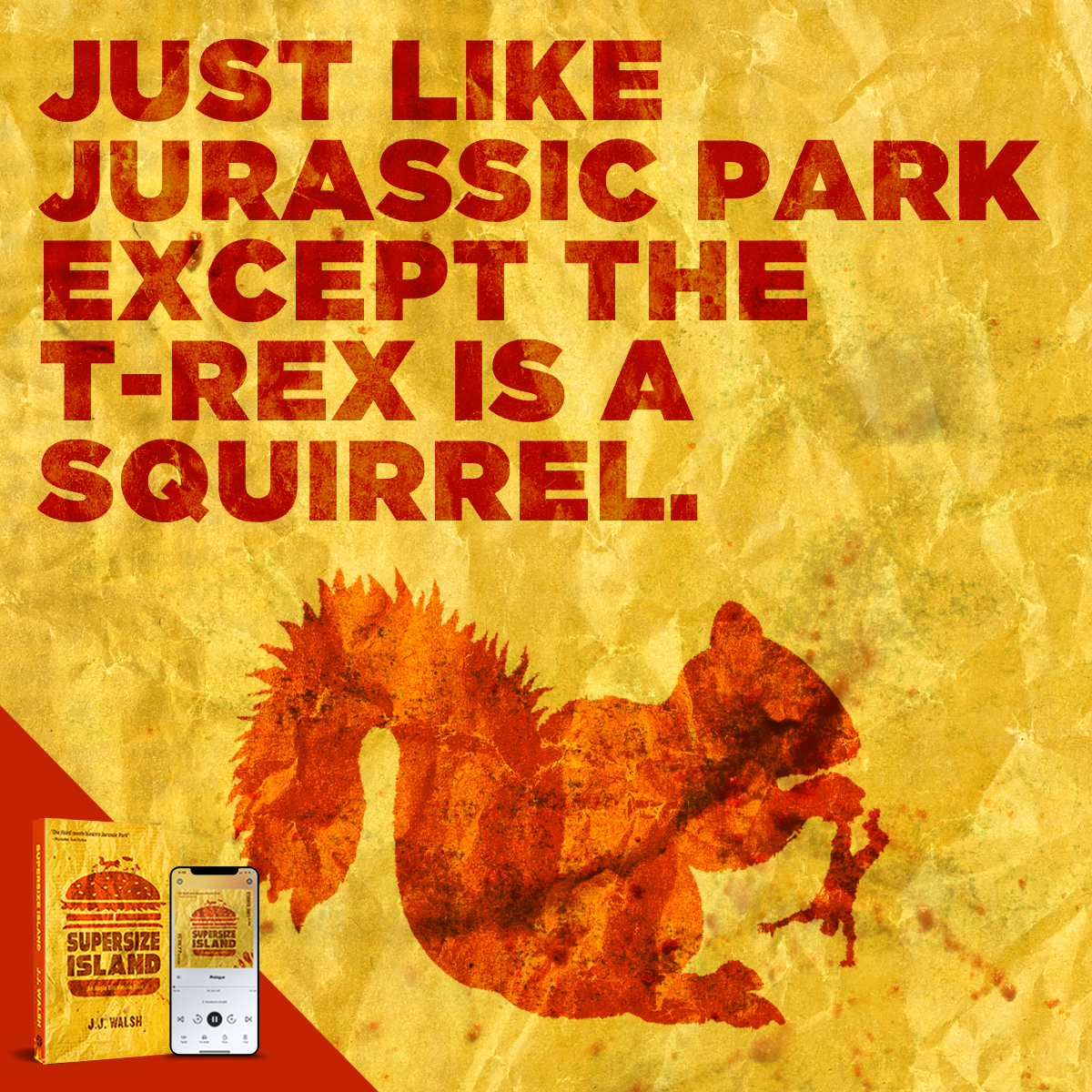 JJWalshBooks Facebook ad: On this island, you're fast or you're food.