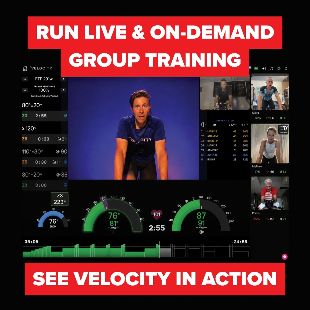 Velocity Cycling Facebook ad: Scale Your Endurance Coaching