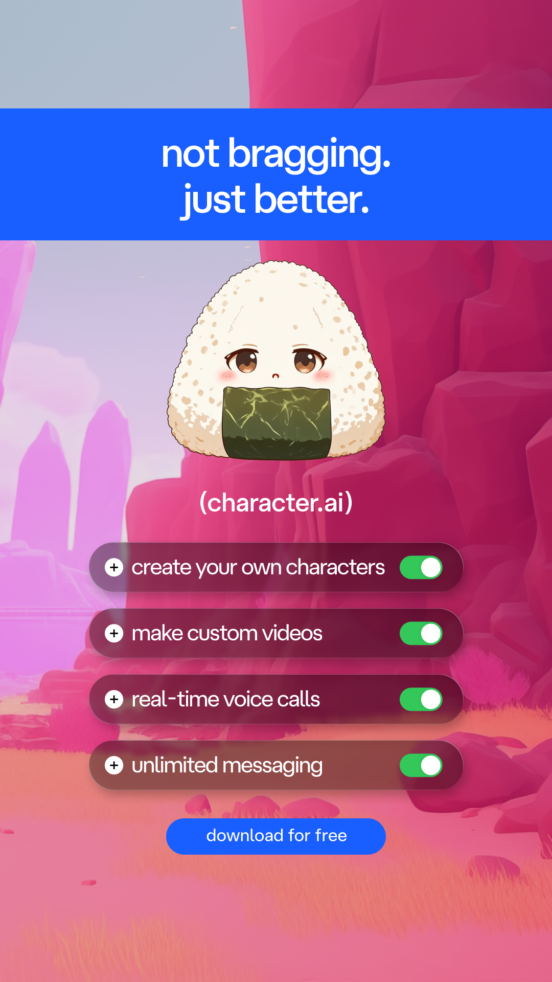 Character.AI Facebook ad