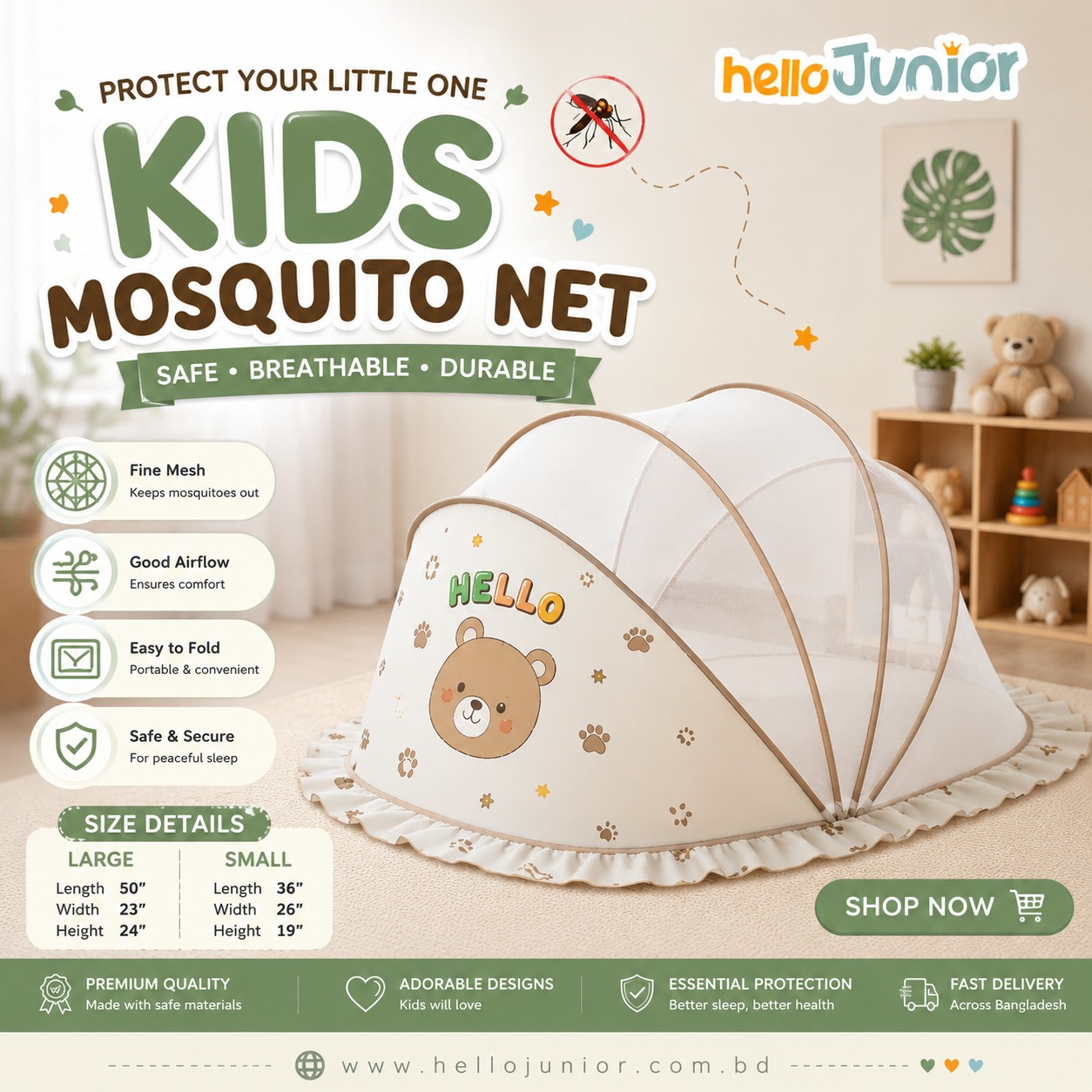 Hello Junior Facebook ad