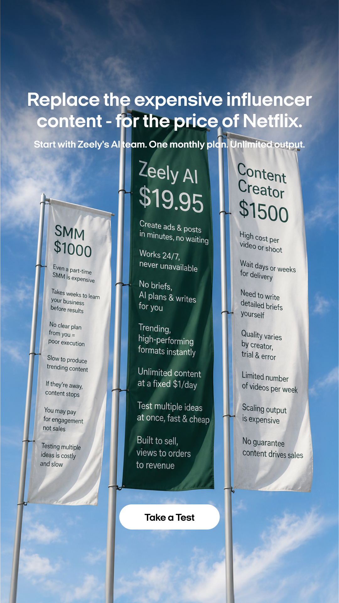Zeely Facebook ad