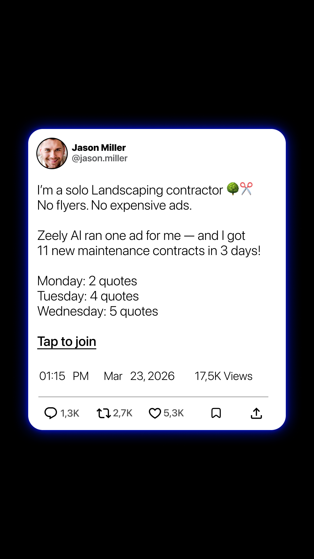 Zeely Facebook ad