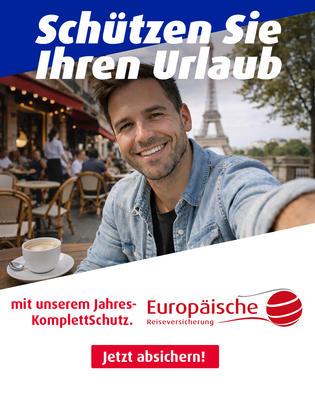 Europäische Reiseversicherung Österreich Facebook ad from Apr 1, 2026