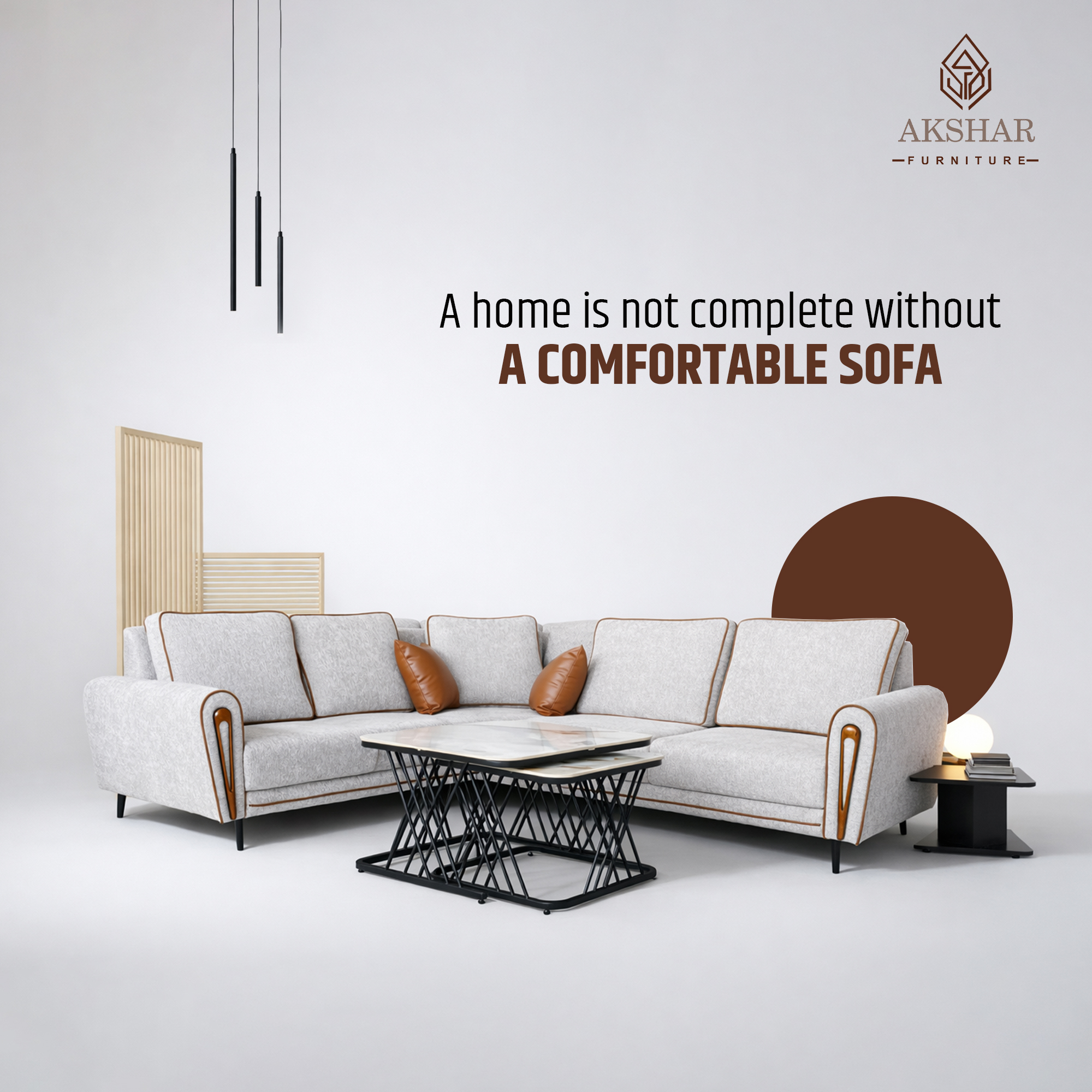 Akshar Furniture Facebook ad: Why settle for ordinary when your home can…