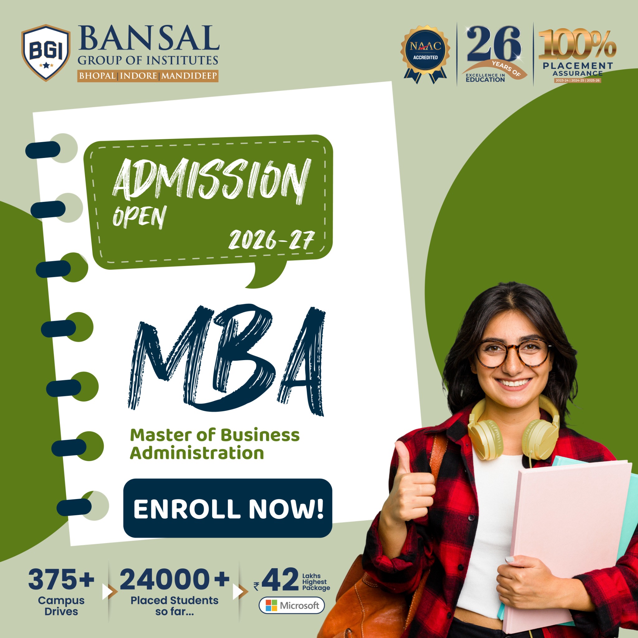 Bansal Group of Institutes - BGI Bhopal Facebook ad