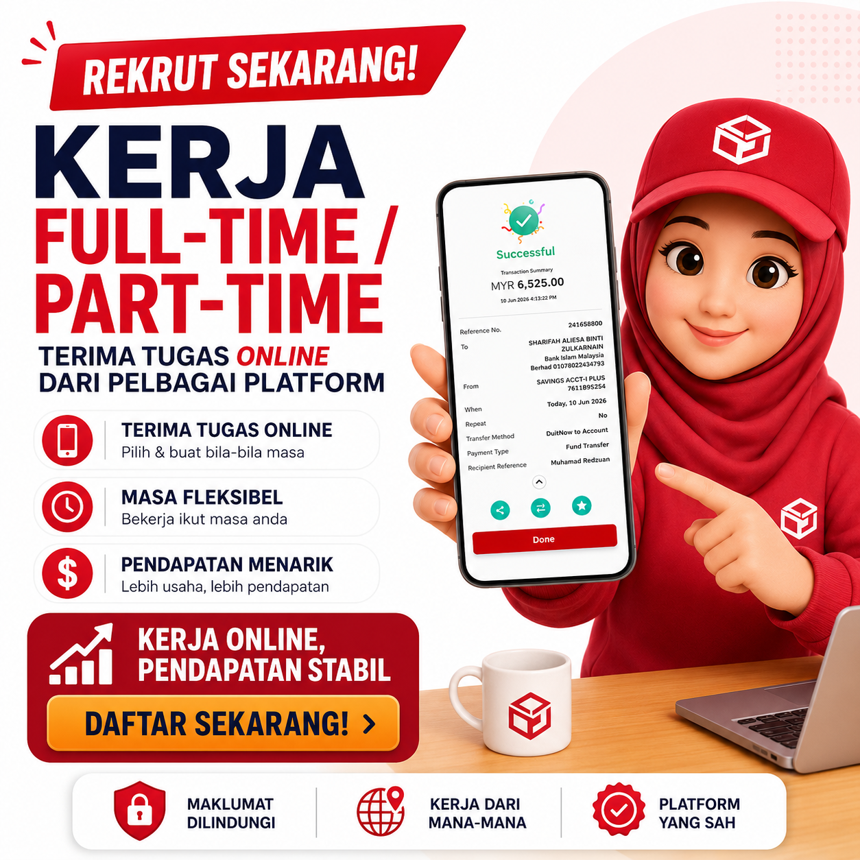 Bloblitho Kantwediblu Facebook ad: FortunePapa Malaysia - Earn Cash by Visiting Brand Websites