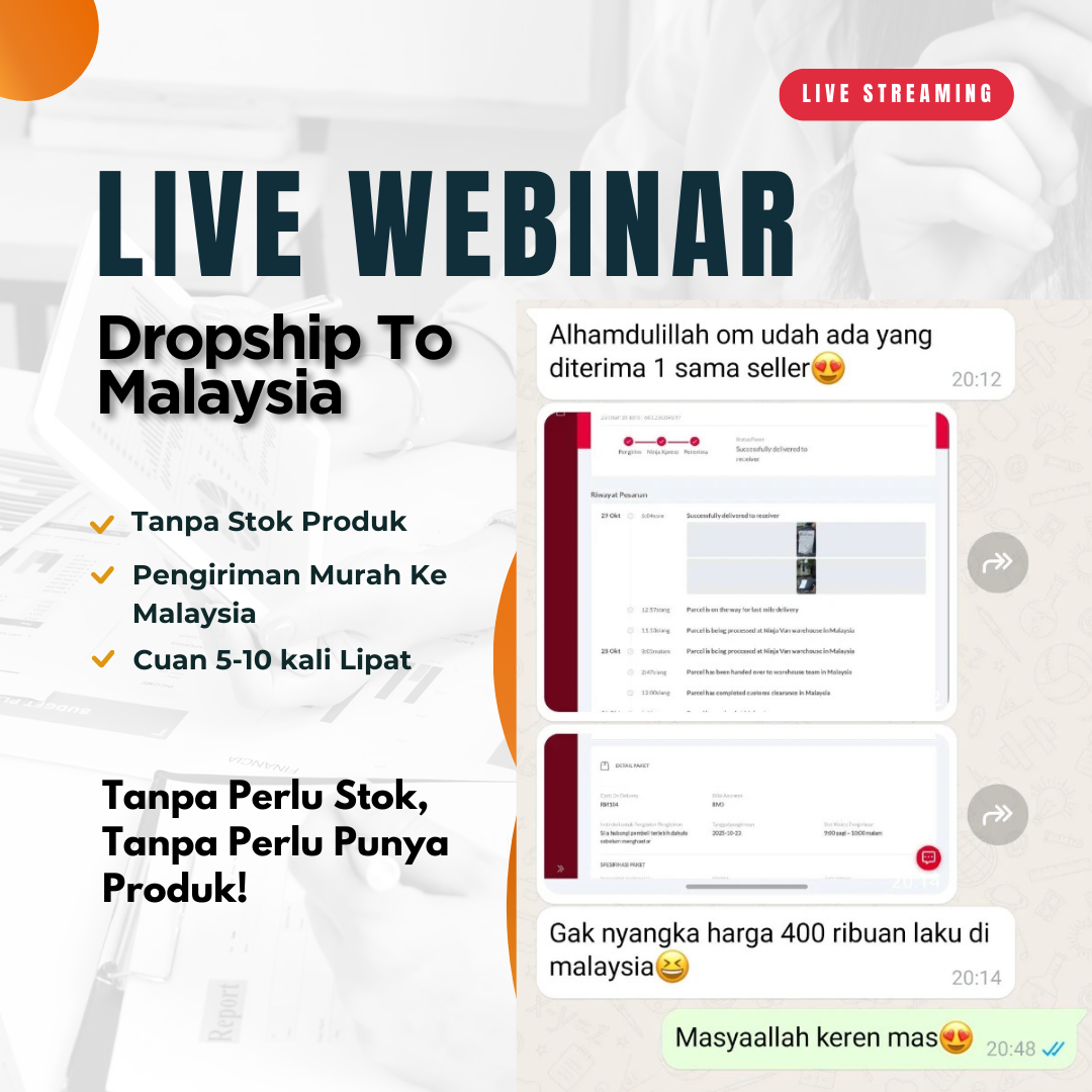 Mulaibisnis.id Facebook ad: Cuan 5-10 Kali Lipat Dari Dropship Malaysia
