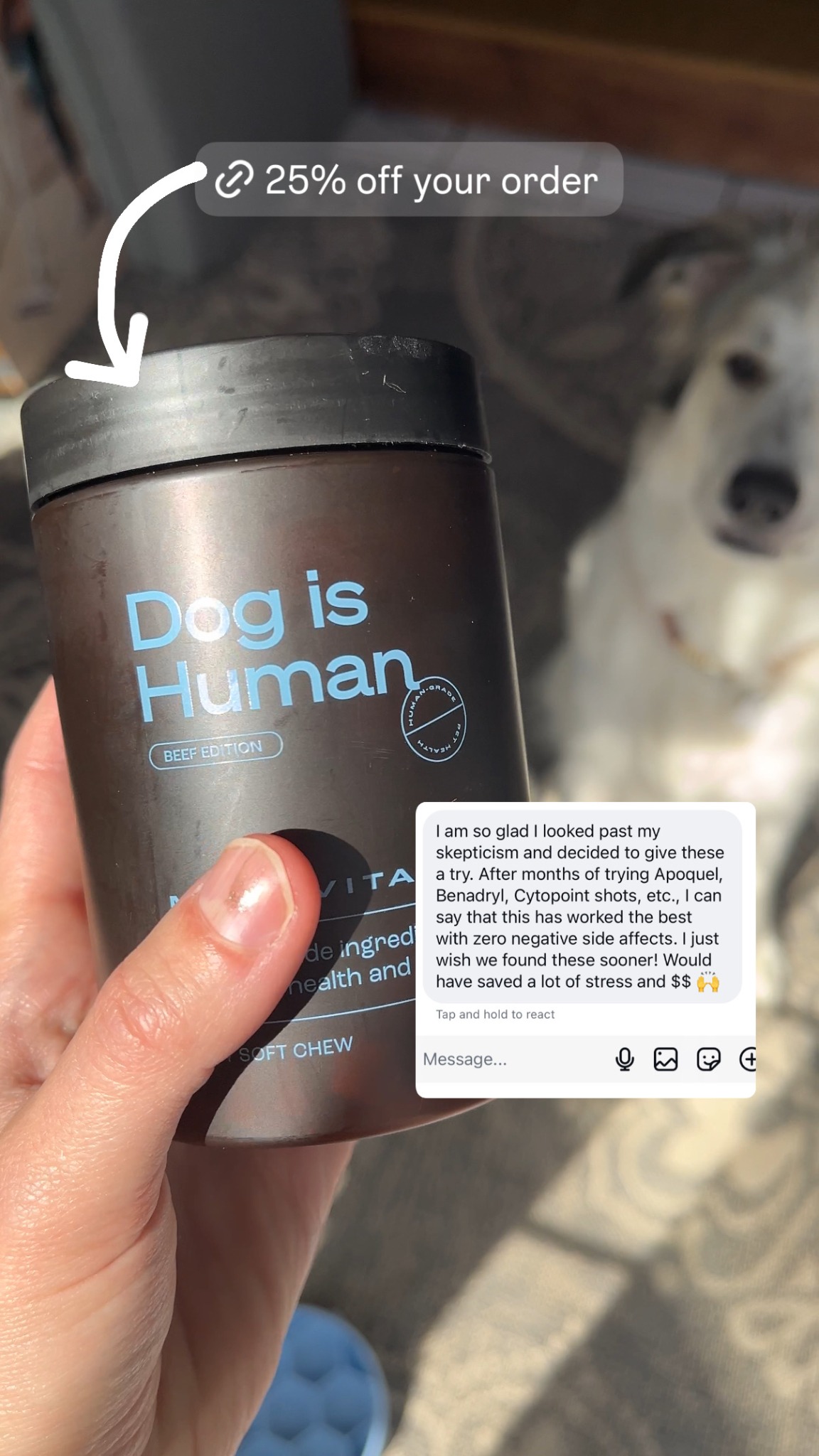 Dog is Human Facebook ad