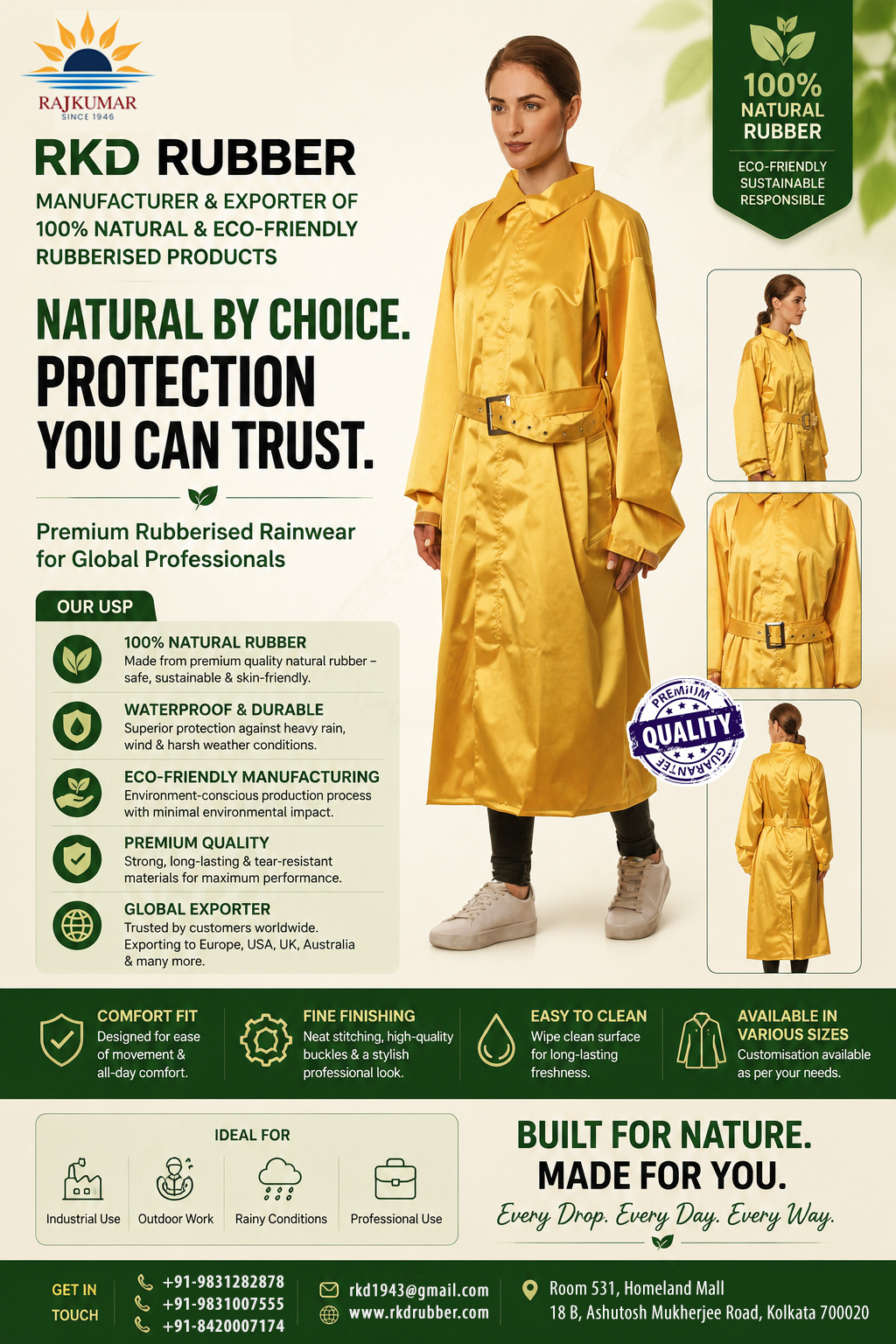 RKD Rubber Rainwears Facebook ad: Collections - Rajkumar Dyeing & Printing Works Private…
