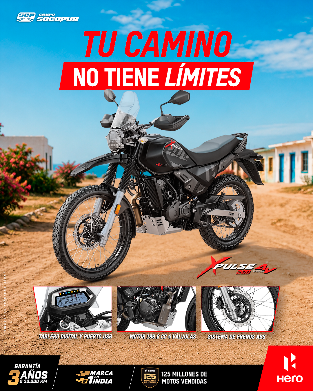 Hero Motos Perú Facebook ad: Últimas unidades!