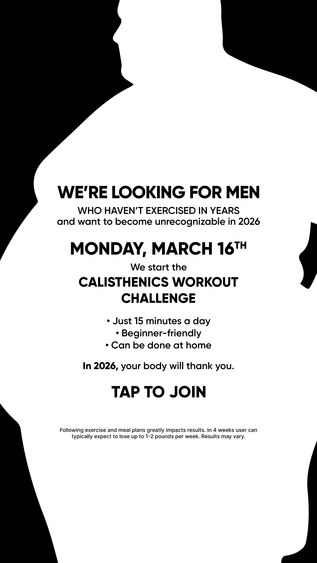 BetterMe Men Facebook ad