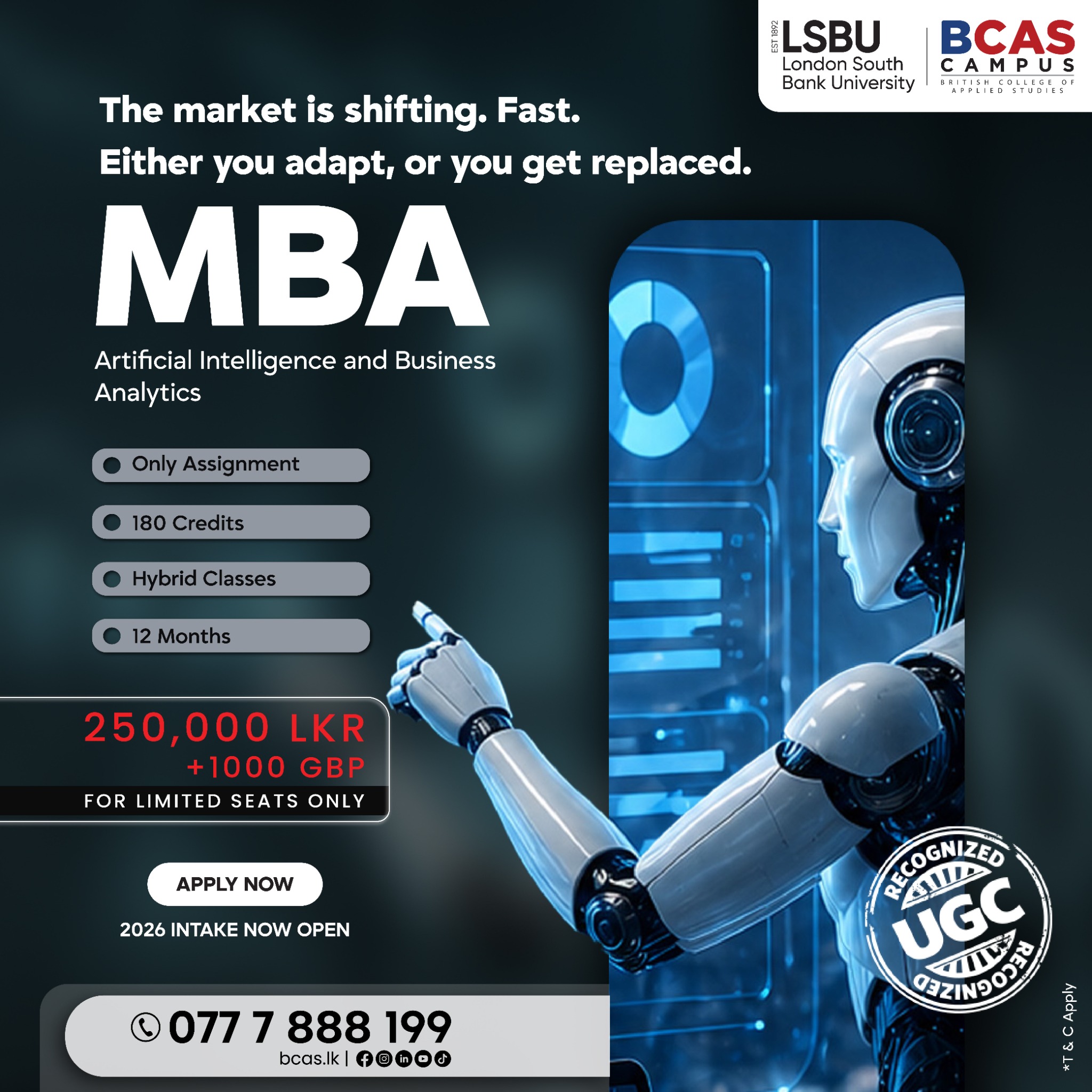 BCAS Kandy Campus Facebook ad