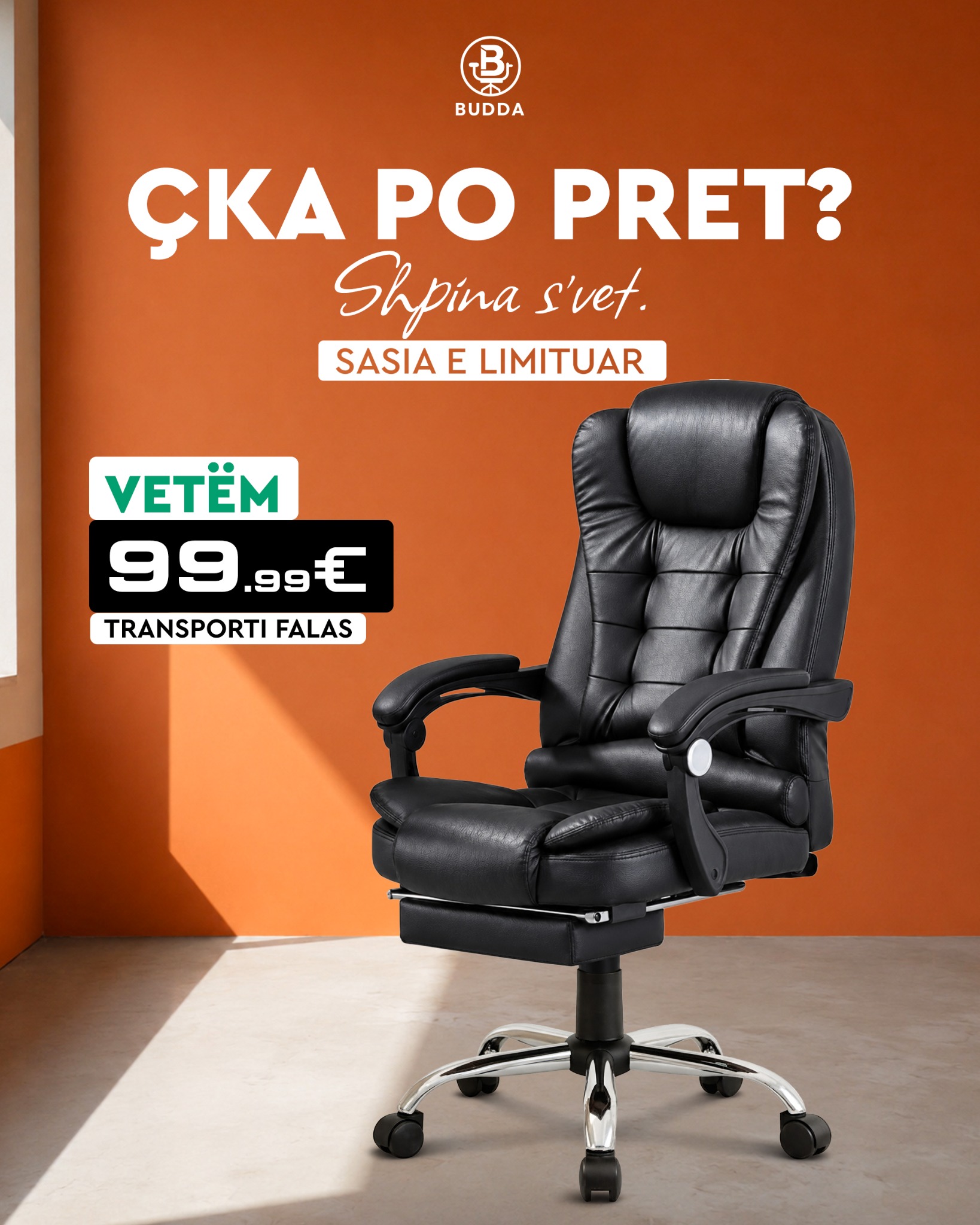 Budda SHPK Facebook ad: Karrige për Zyrë