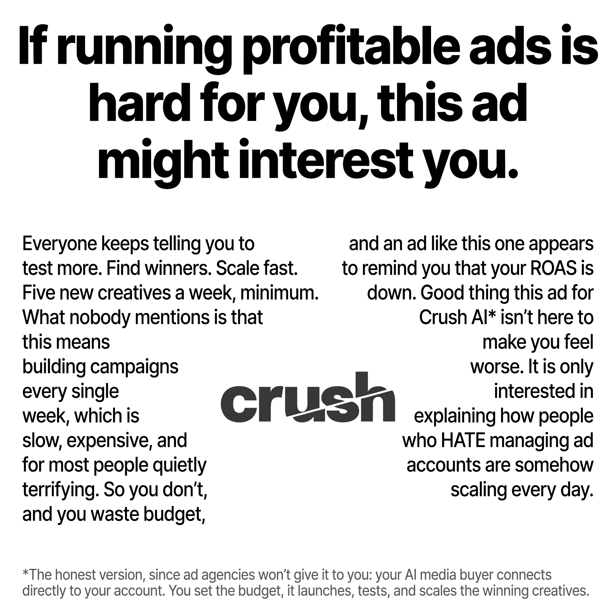 trycrush.ai Facebook ad