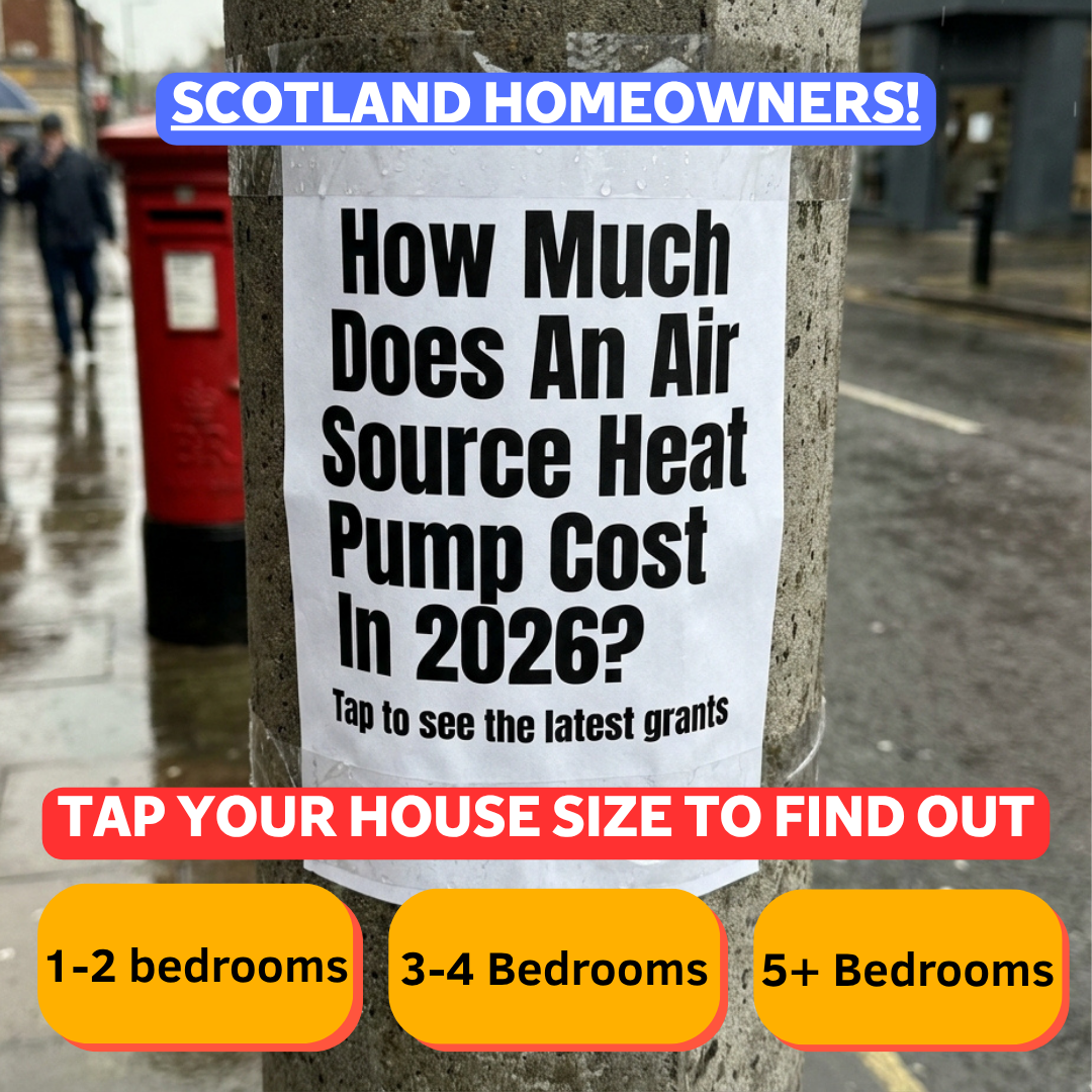 The Eco Experts Facebook ad: Scottish Homeowners! If you're still heating your home…