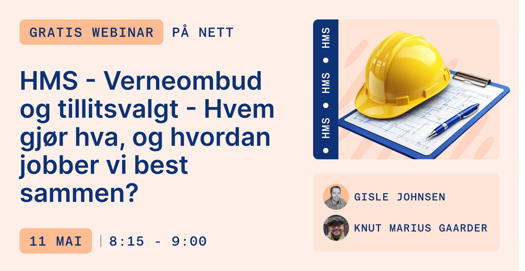 Folkeuniversitetet Facebook ad: HMS - Verneombud og tillitsvalgt - Hvem gjør hva, og…