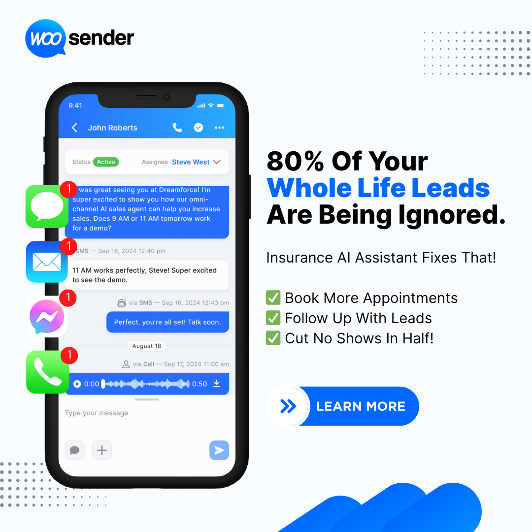 WooSender AI Facebook ad