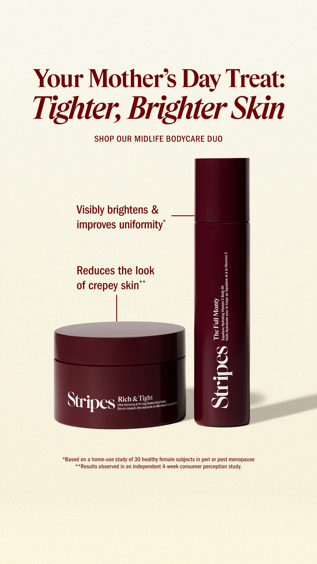 Stripes Beauty Facebook ad