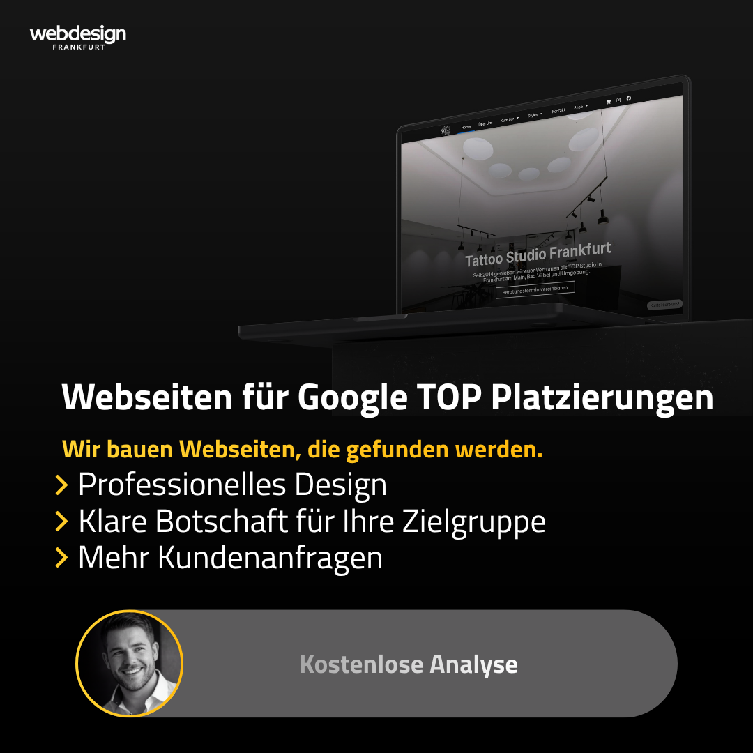 Webdesign Frankfurt Facebook ad