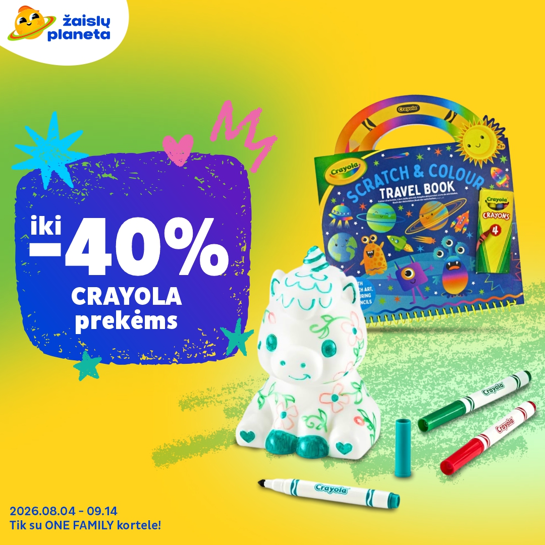Žaislų Planeta Lietuva Facebook ad: Kurk spalvingai!