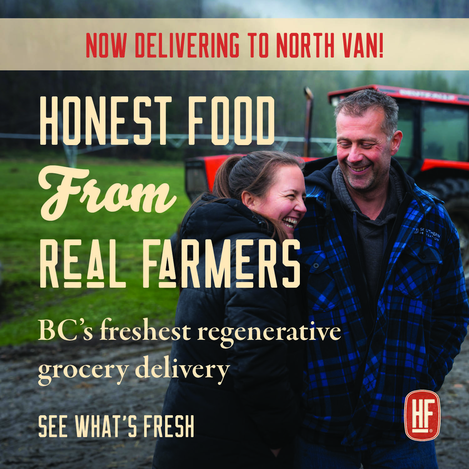 The Honest Farmer Facebook ad