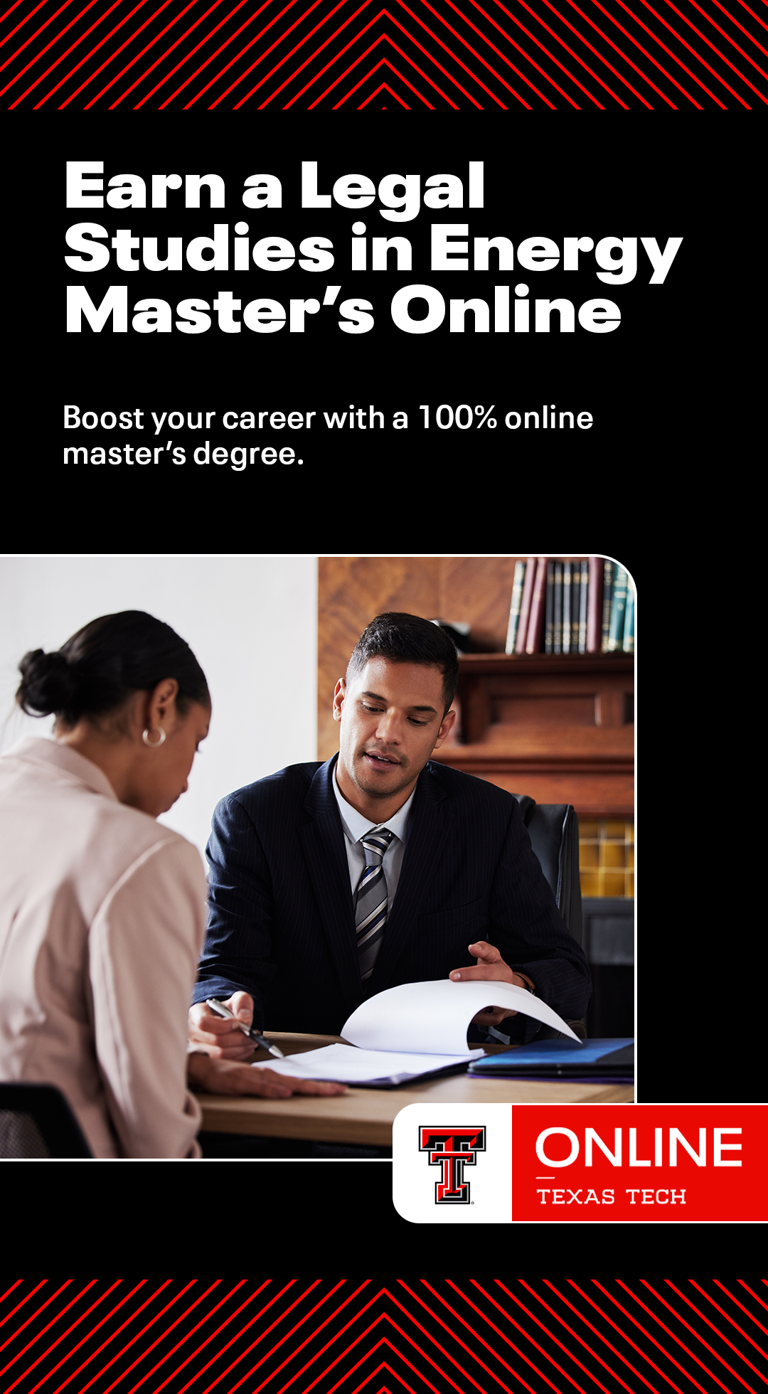 Texas Tech University Online Facebook ad