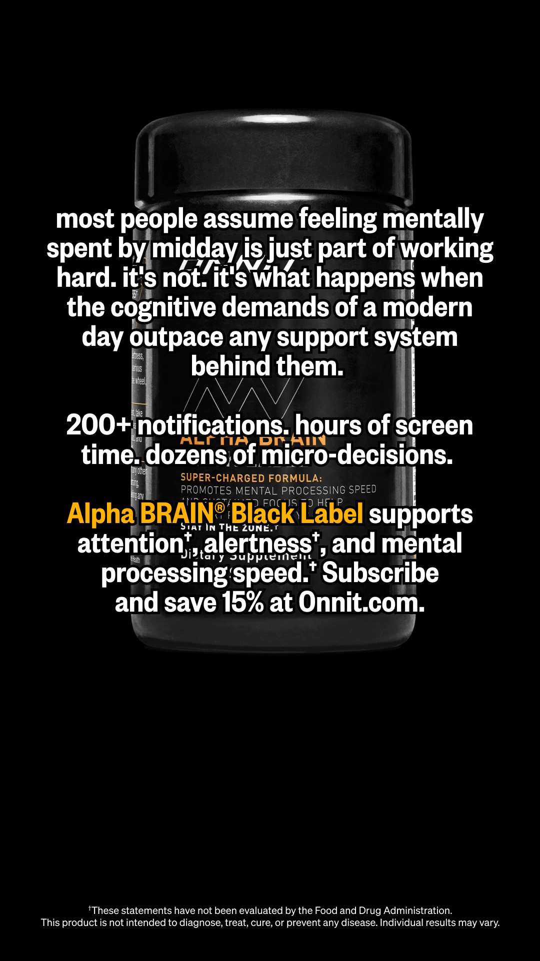 Onnit Facebook ad