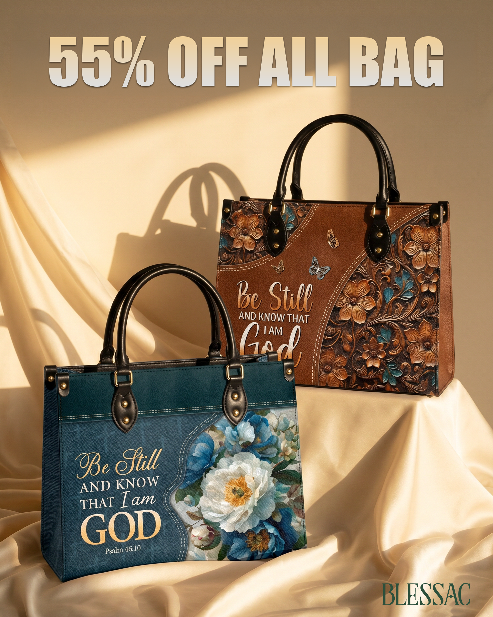 Blessac - Leather Handbags Inspired by Bible Verses Facebook ad