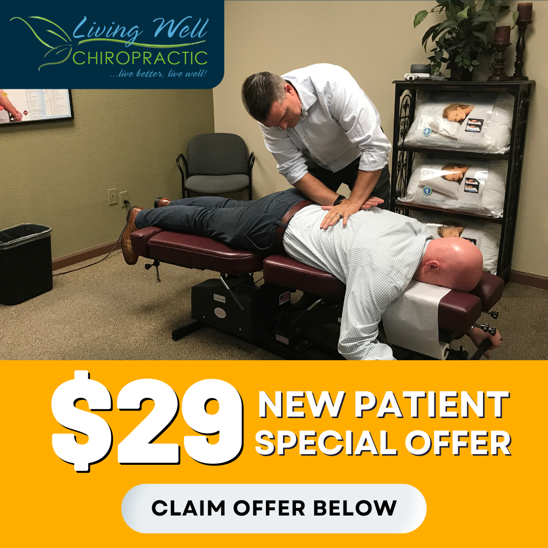 Living Well Chiropractic Facebook ad: $29 New Patient Special