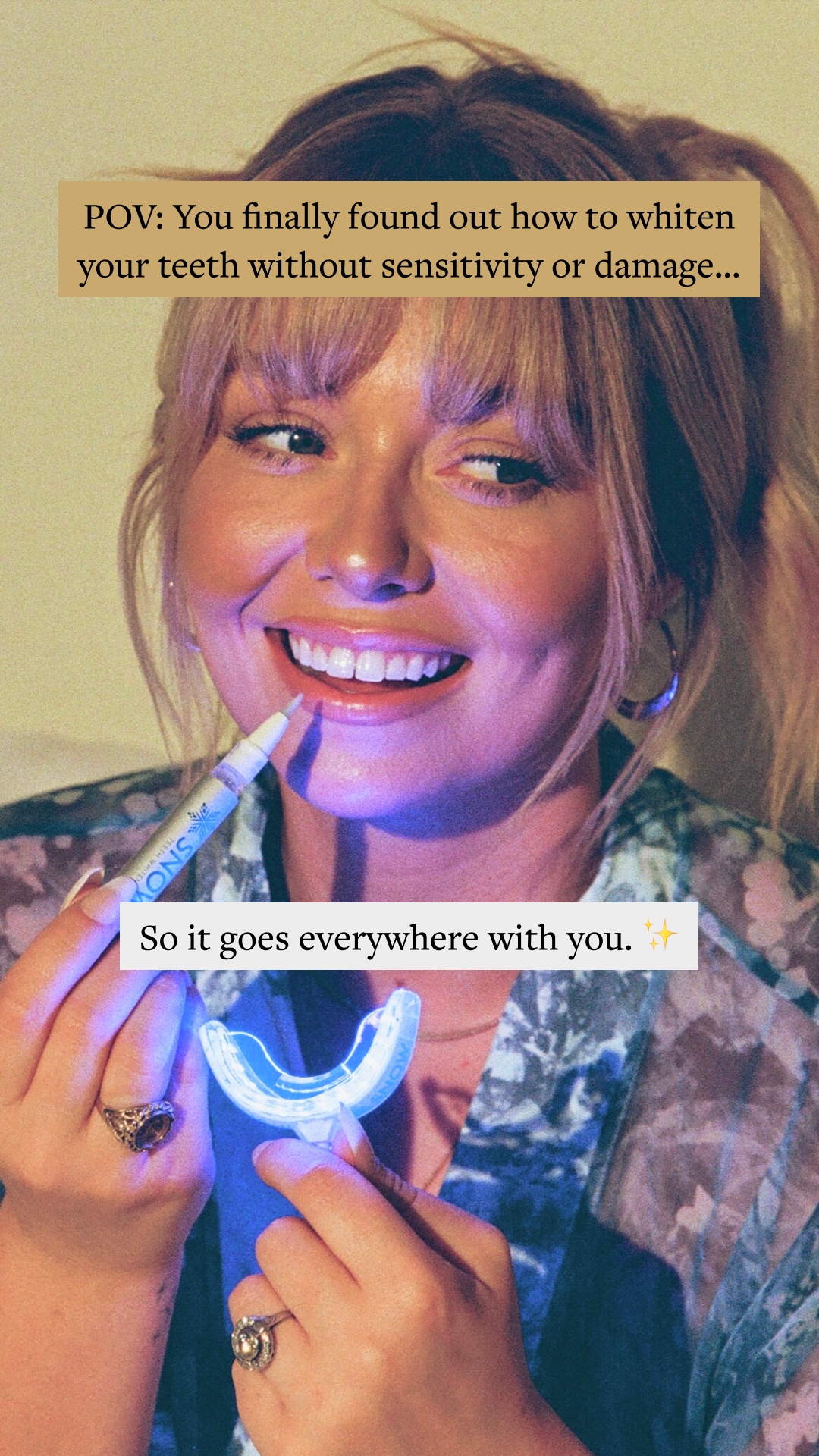 SNOW Teeth Whitening Facebook ad