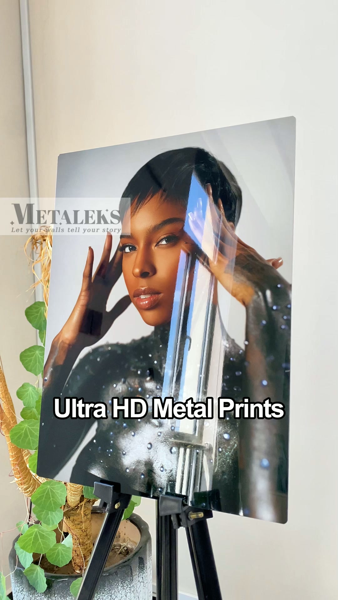 Metaleks Art Studio Facebook ad: Turn Your Phone Photos Into HD Metal Art