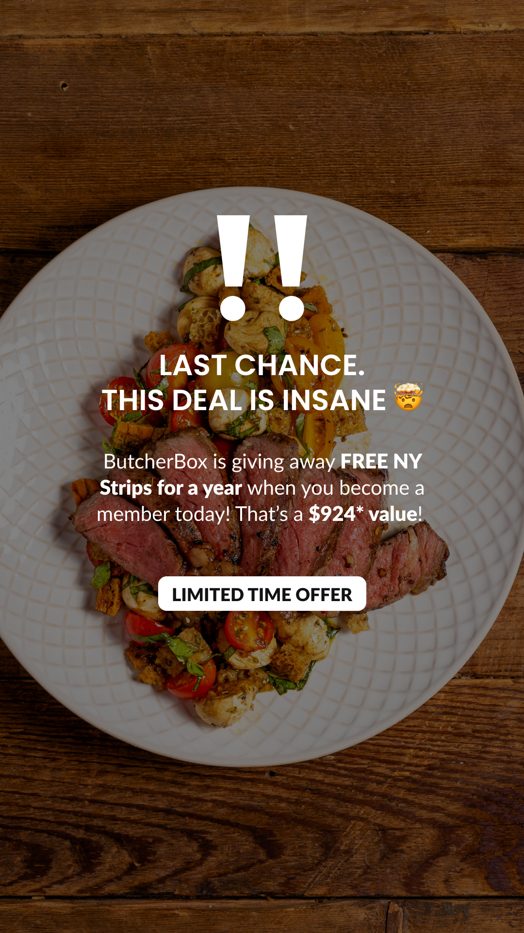 ButcherBox Facebook ad