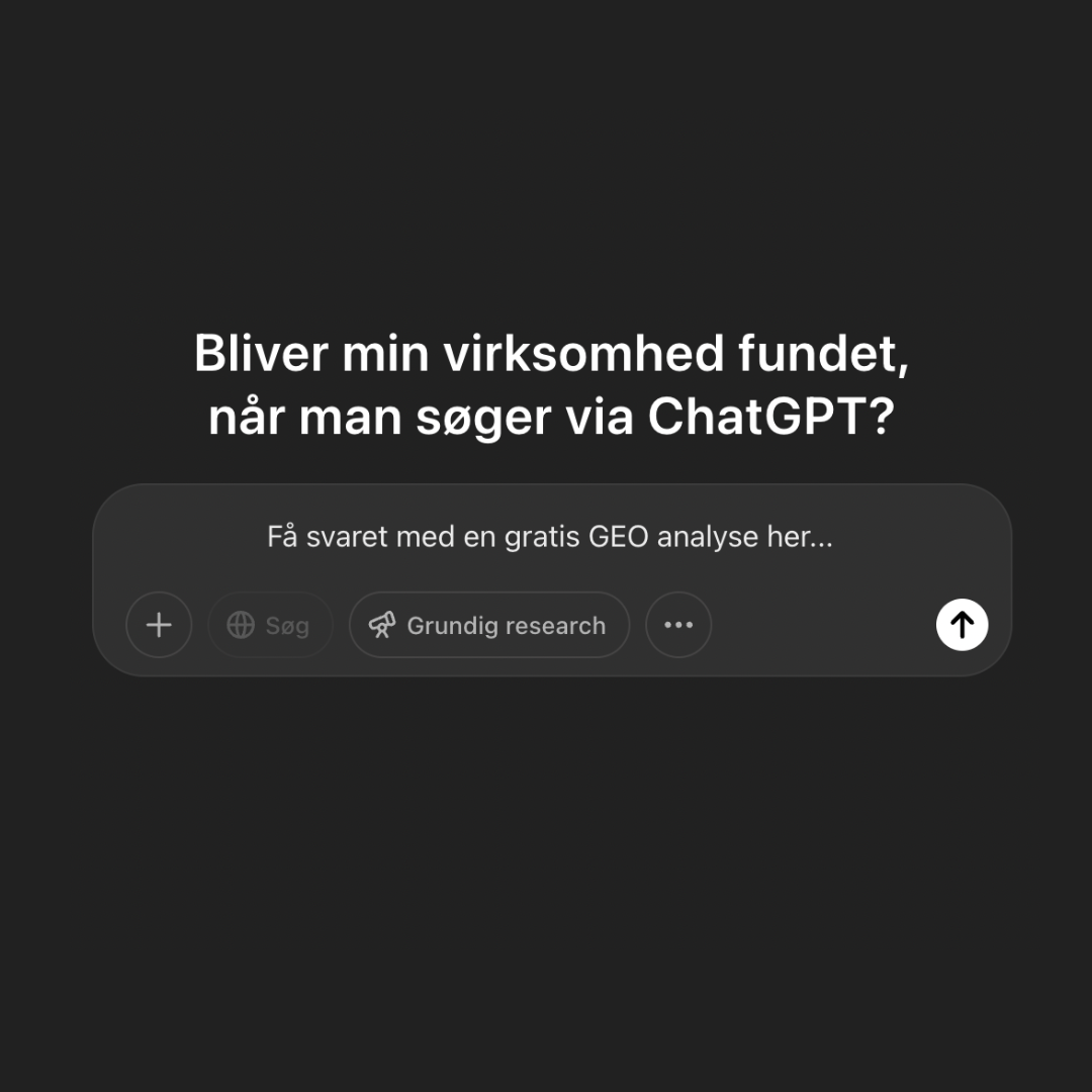 Acend Facebook ad: Bliver jeres virksomhed fundet i AI-søgninger? Få svaret her
