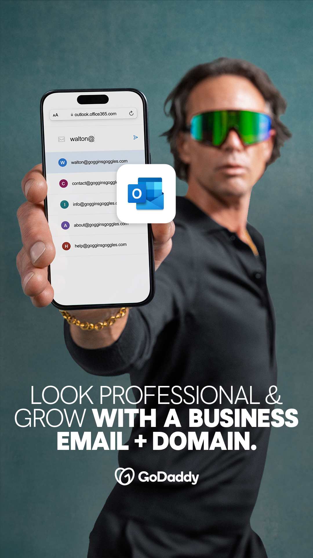 GoDaddy Facebook ad