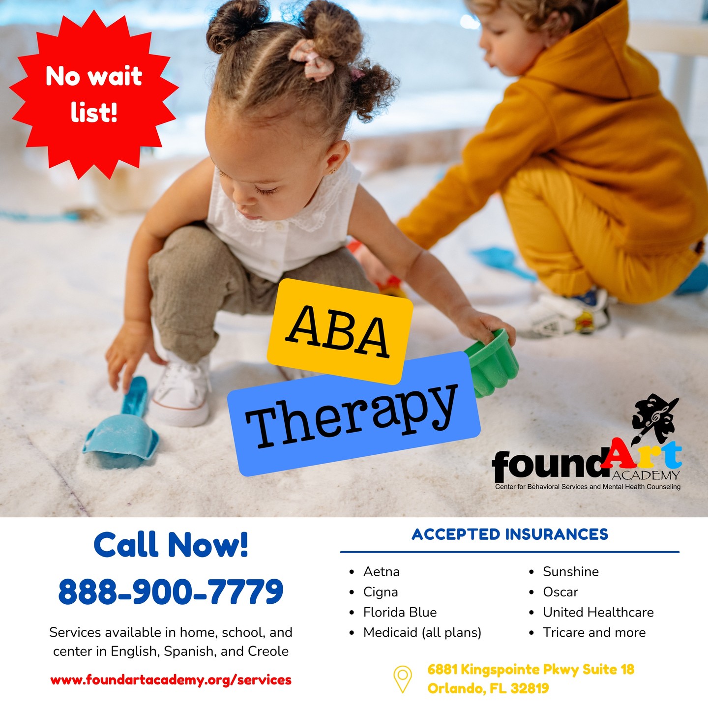 foundartorlando Facebook ad: Accept new clients!