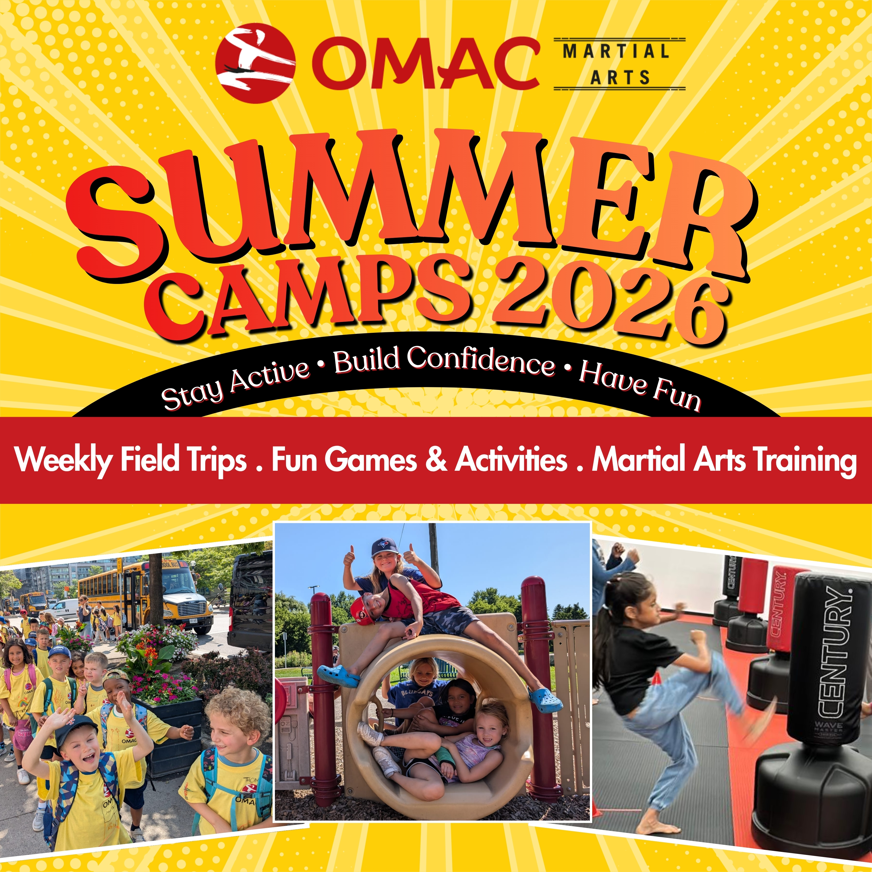OMAC Brantford Facebook ad: Programs That Build Confidence, Discipline & Fun