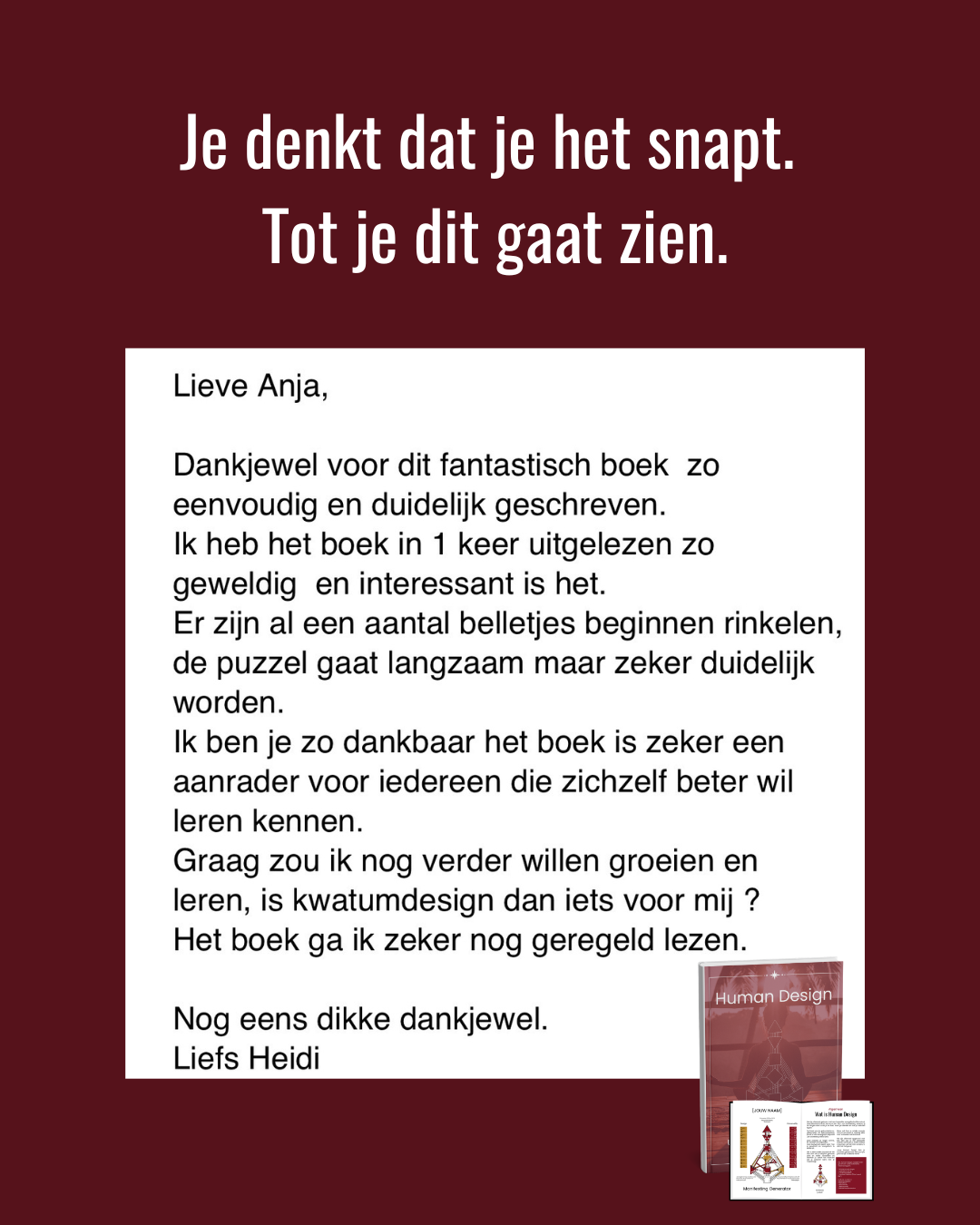 Anja Zerrouk Facebook ad: 130 pagina's. Alleen over jou.
