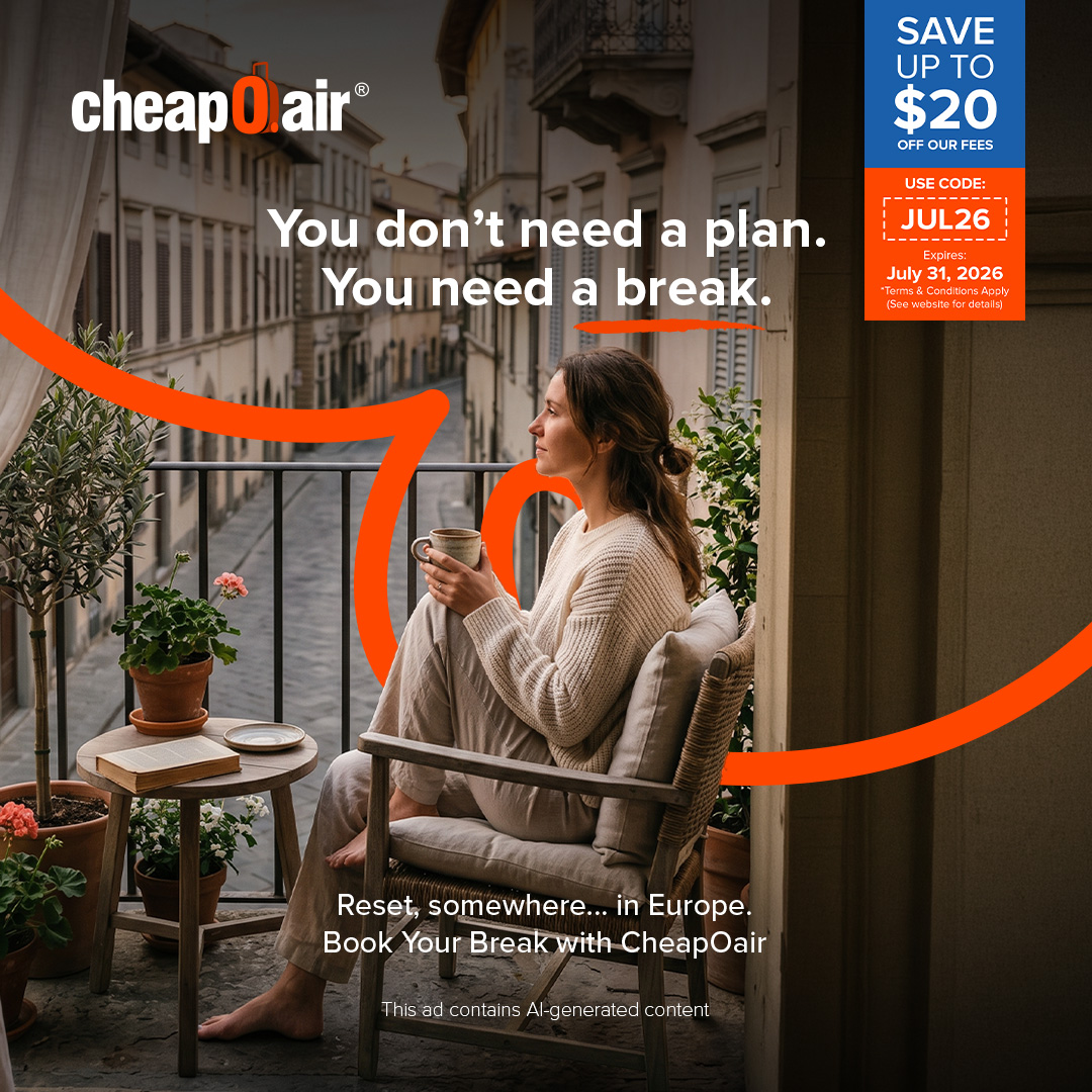 CheapOair Facebook ad