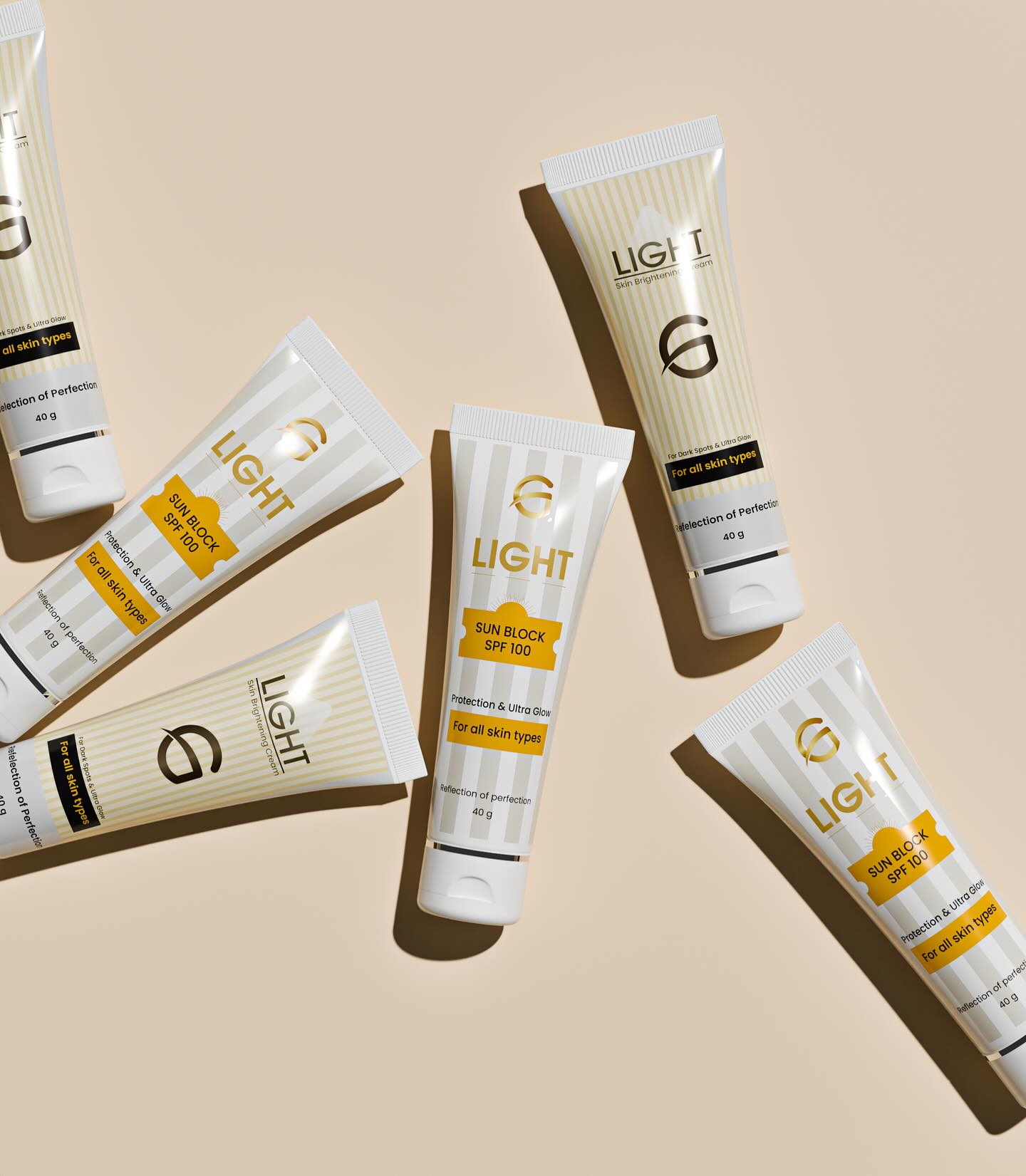 HM Cosmetics Facebook ad: Glow & Protect, All in One!