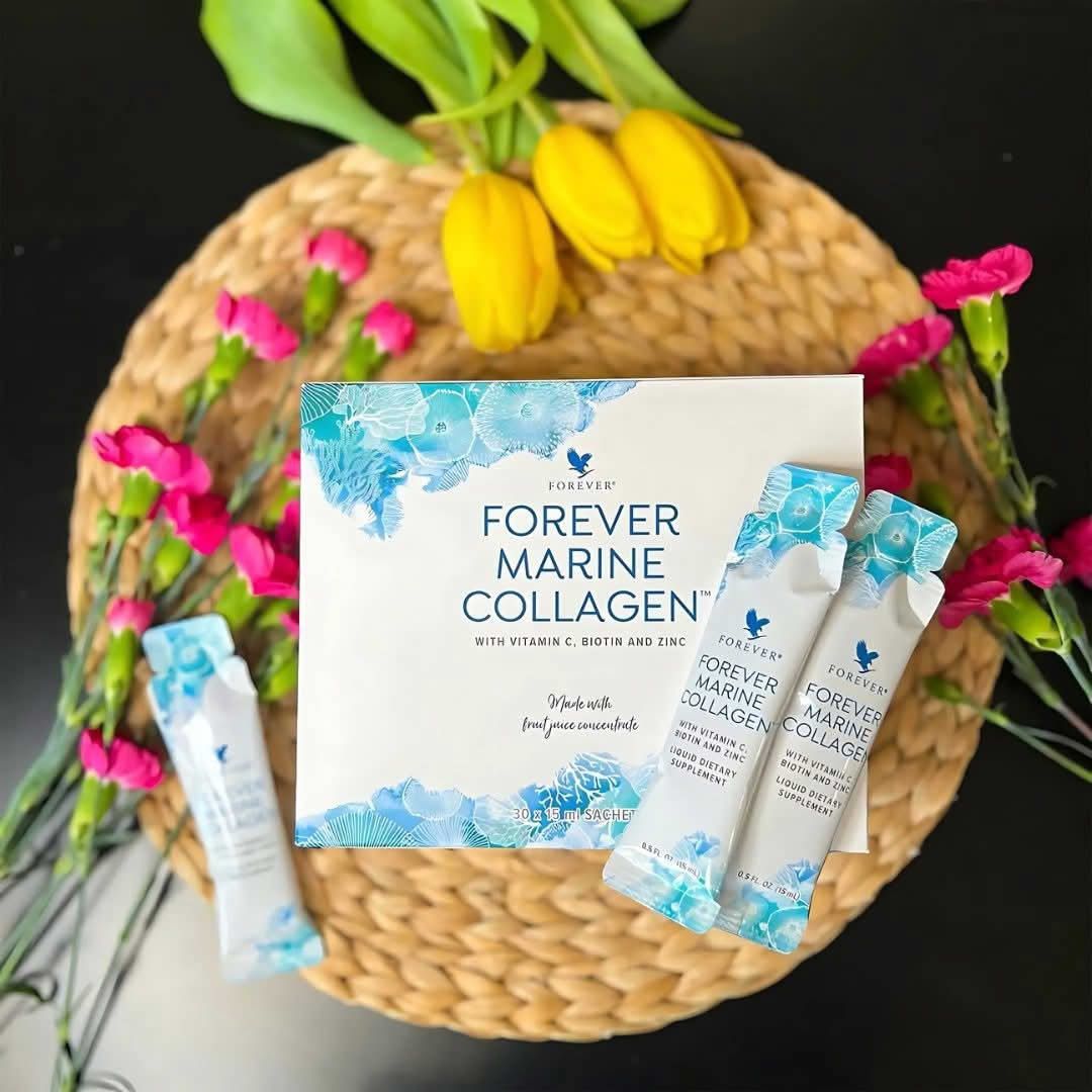 Bien-être pour Tous Facebook ad: La beauté commence de l’Intérieur avec Forever Marine…